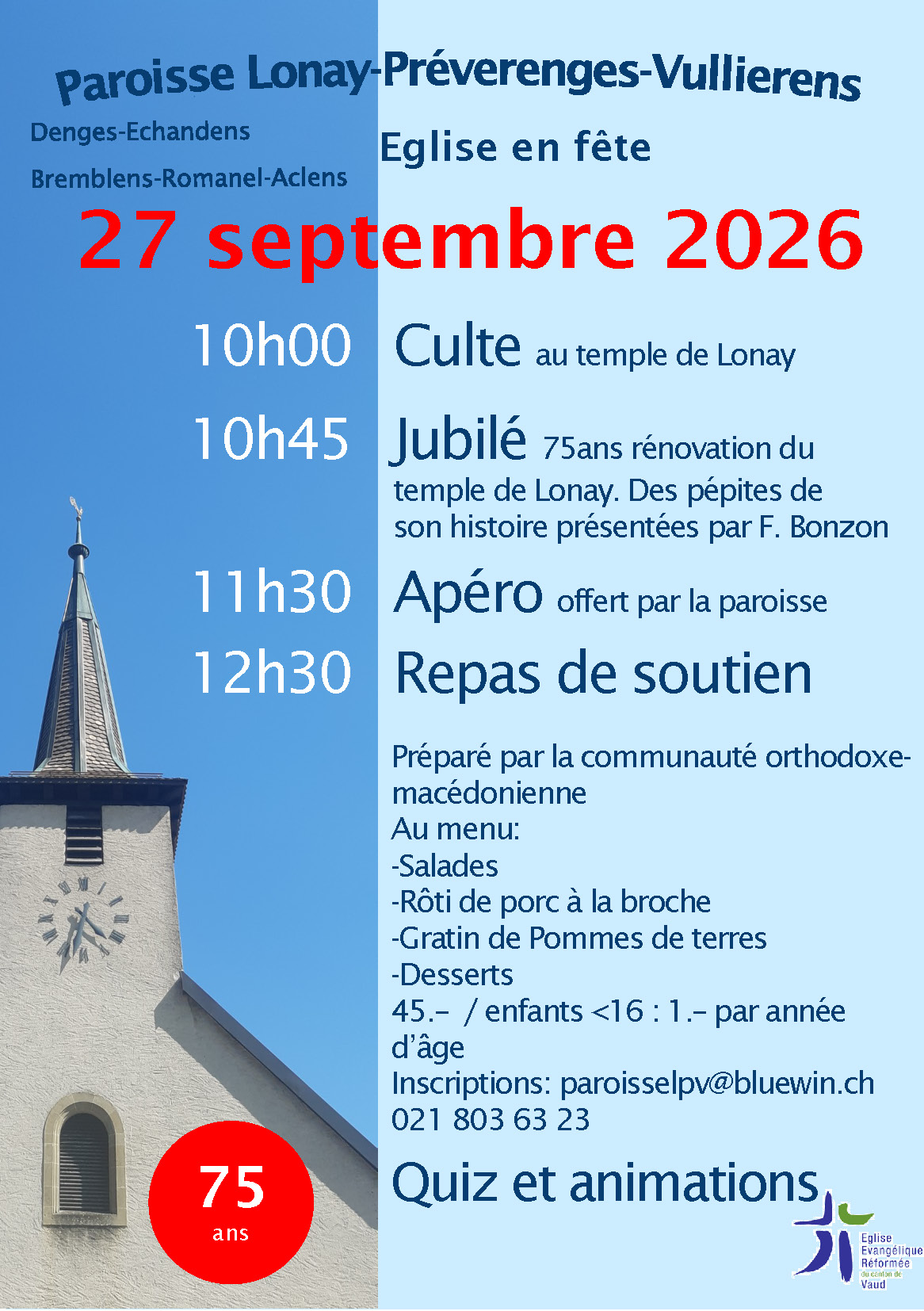 flyer repas de soutien